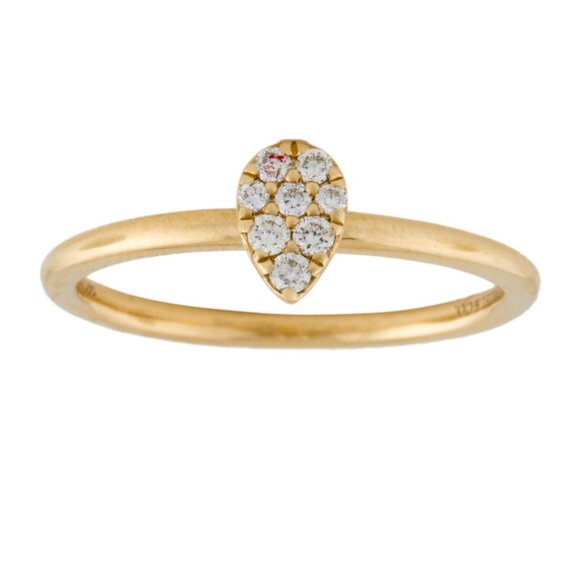 GABRIEL & CO. 14K 585 YELLOW GOLD DIAMOND STACKABLE  BAND RING - Picture 2 of 8